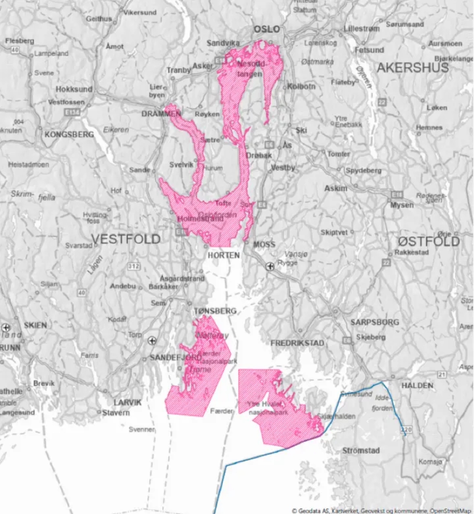 Nullfiskesoner i Oslofjorden. Foto: Regjeringen
